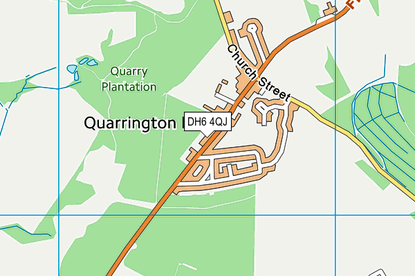 DH6 4QJ map - OS VectorMap District (Ordnance Survey) DH6 4QJ map - OS VectorMap District (Ordnance Survey)