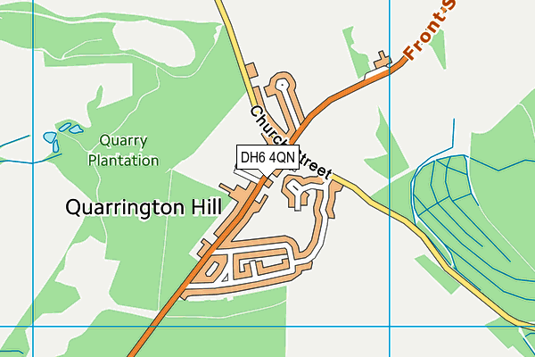 DH6 4QN map - OS VectorMap District (Ordnance Survey) DH6 4QN map - OS VectorMap District (Ordnance Survey)