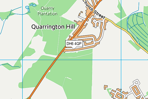 DH6 4QP map - OS VectorMap District (Ordnance Survey) DH6 4QP map - OS VectorMap District (Ordnance Survey)