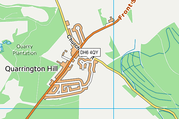 DH6 4QY map - OS VectorMap District (Ordnance Survey) DH6 4QY map - OS VectorMap District (Ordnance Survey)