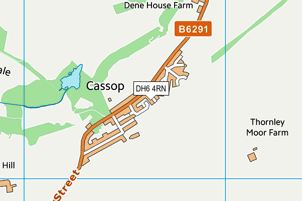 DH6 4RN map - OS VectorMap District (Ordnance Survey) DH6 4RN map - OS VectorMap District (Ordnance Survey)