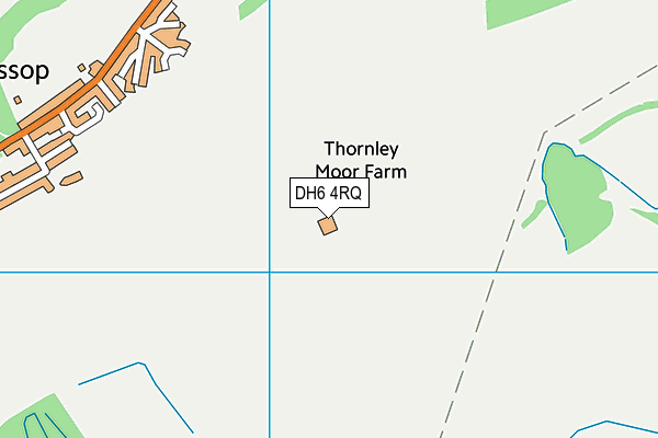 DH6 4RQ map - OS VectorMap District (Ordnance Survey)