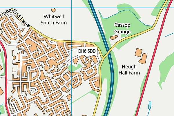 DH6 5DD map - OS VectorMap District (Ordnance Survey) DH6 5DD map - OS VectorMap District (Ordnance Survey)