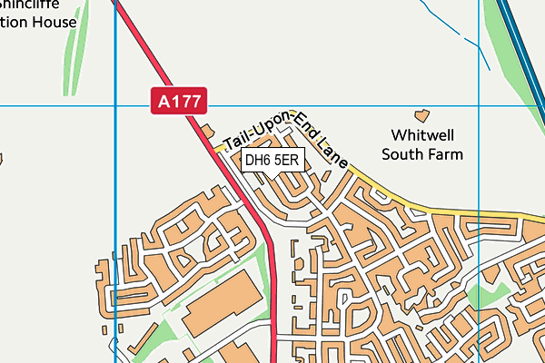 DH6 5ER map - OS VectorMap District (Ordnance Survey)