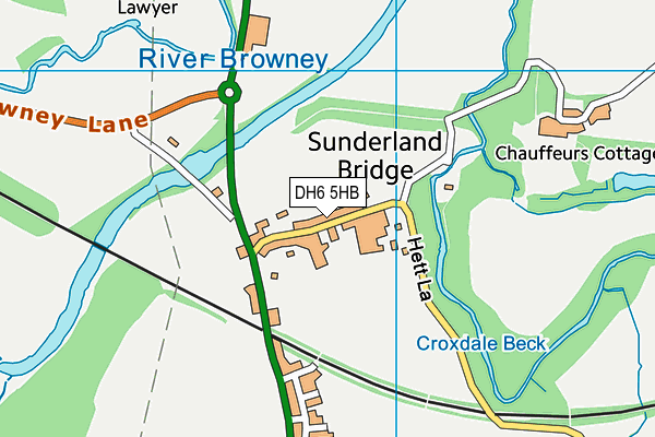 DH6 5HB map - OS VectorMap District (Ordnance Survey) DH6 5HB map - OS VectorMap District (Ordnance Survey)