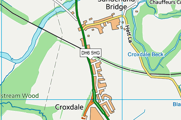 DH6 5HG map - OS VectorMap District (Ordnance Survey) DH6 5HG map - OS VectorMap District (Ordnance Survey)