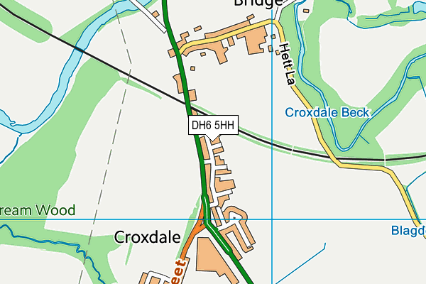 DH6 5HH map - OS VectorMap District (Ordnance Survey) DH6 5HH map - OS VectorMap District (Ordnance Survey)