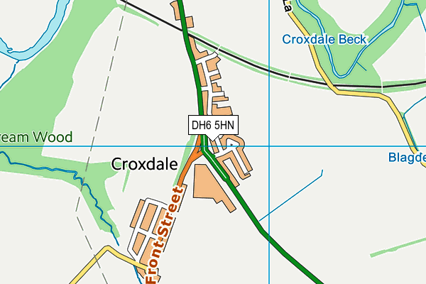 DH6 5HN map - OS VectorMap District (Ordnance Survey)