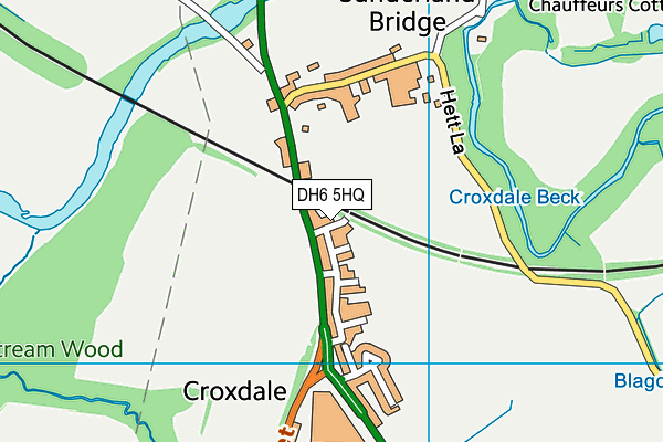 DH6 5HQ map - OS VectorMap District (Ordnance Survey) DH6 5HQ map - OS VectorMap District (Ordnance Survey)