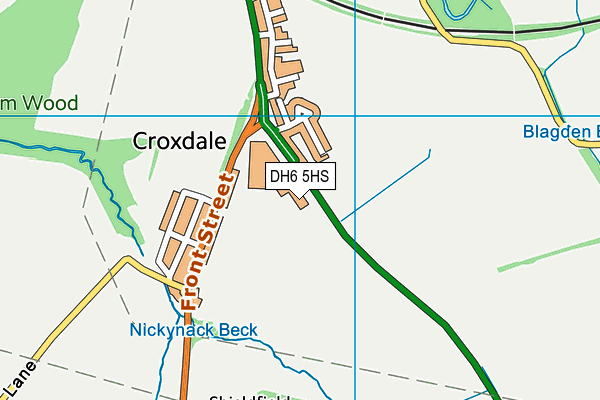 DH6 5HS map - OS VectorMap District (Ordnance Survey) DH6 5HS map - OS VectorMap District (Ordnance Survey)