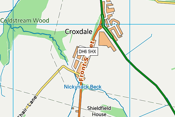 DH6 5HX map - OS VectorMap District (Ordnance Survey) DH6 5HX map - OS VectorMap District (Ordnance Survey)