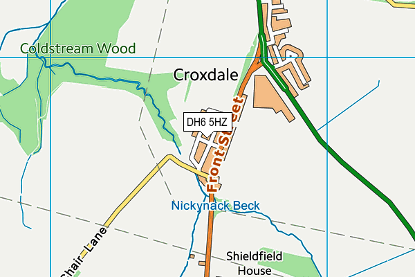 DH6 5HZ map - OS VectorMap District (Ordnance Survey) DH6 5HZ map - OS VectorMap District (Ordnance Survey)