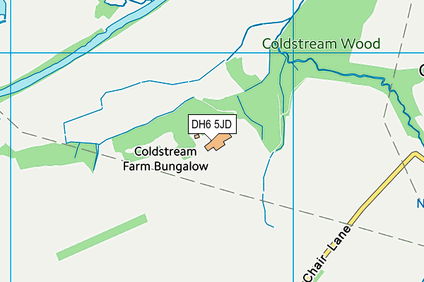 DH6 5JD map - OS VectorMap District (Ordnance Survey) DH6 5JD map - OS VectorMap District (Ordnance Survey)