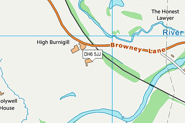 DH6 5JJ map - OS VectorMap District (Ordnance Survey) DH6 5JJ map - OS VectorMap District (Ordnance Survey)