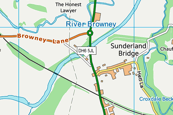 DH6 5JL map - OS VectorMap District (Ordnance Survey) DH6 5JL map - OS VectorMap District (Ordnance Survey)