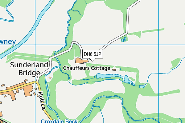 DH6 5JP map - OS VectorMap District (Ordnance Survey) DH6 5JP map - OS VectorMap District (Ordnance Survey)
