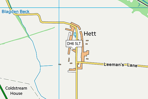 DH6 5LT map - OS VectorMap District (Ordnance Survey) DH6 5LT map - OS VectorMap District (Ordnance Survey)