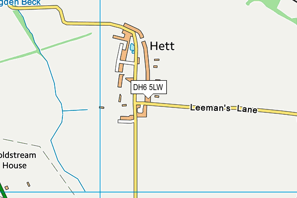 DH6 5LW map - OS VectorMap District (Ordnance Survey) DH6 5LW map - OS VectorMap District (Ordnance Survey)