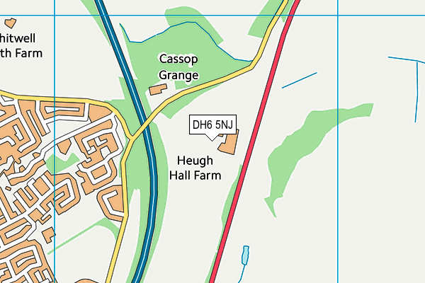 DH6 5NJ map - OS VectorMap District (Ordnance Survey) DH6 5NJ map - OS VectorMap District (Ordnance Survey)