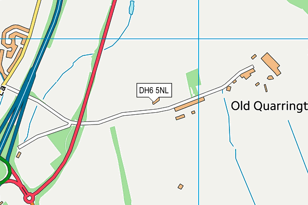 DH6 5NL map - OS VectorMap District (Ordnance Survey) DH6 5NL map - OS VectorMap District (Ordnance Survey)