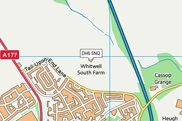 DH6 5NQ map - OS VectorMap District (Ordnance Survey) DH6 5NQ map - OS VectorMap District (Ordnance Survey)