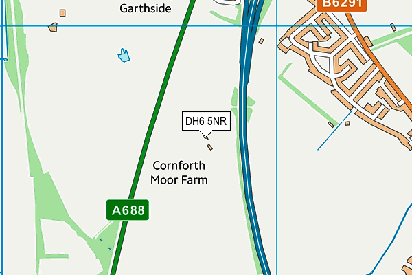DH6 5NR map - OS VectorMap District (Ordnance Survey) DH6 5NR map - OS VectorMap District (Ordnance Survey)