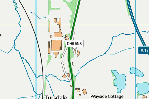 DH6 5NS map - OS VectorMap District (Ordnance Survey) DH6 5NS map - OS VectorMap District (Ordnance Survey)