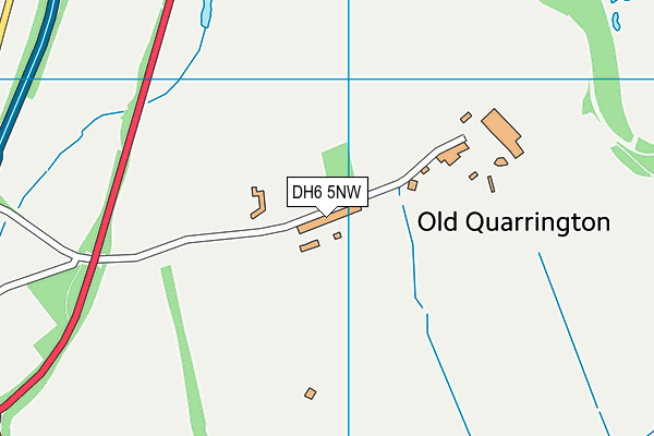 DH6 5NW map - OS VectorMap District (Ordnance Survey) DH6 5NW map - OS VectorMap District (Ordnance Survey)