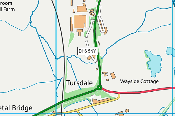 DH6 5NY map - OS VectorMap District (Ordnance Survey) DH6 5NY map - OS VectorMap District (Ordnance Survey)
