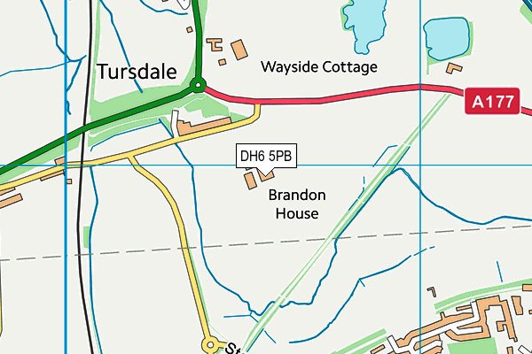 DH6 5PB map - OS VectorMap District (Ordnance Survey) DH6 5PB map - OS VectorMap District (Ordnance Survey)