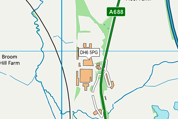 DH6 5PG map - OS VectorMap District (Ordnance Survey) DH6 5PG map - OS VectorMap District (Ordnance Survey)