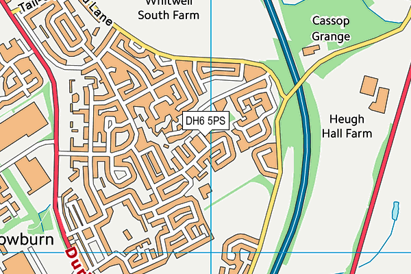 DH6 5PS map - OS VectorMap District (Ordnance Survey) DH6 5PS map - OS VectorMap District (Ordnance Survey)