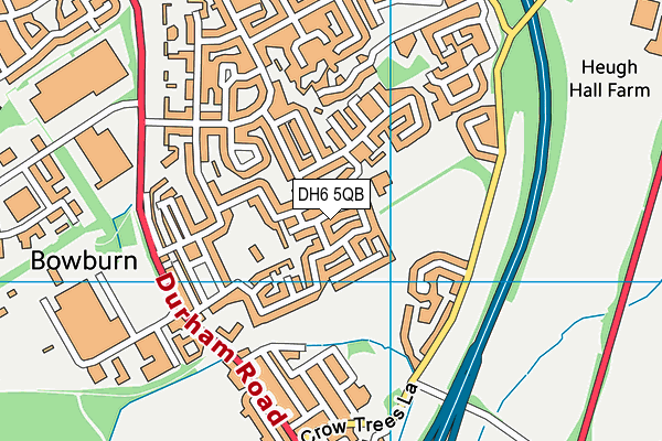 DH6 5QB map - OS VectorMap District (Ordnance Survey) DH6 5QB map - OS VectorMap District (Ordnance Survey)