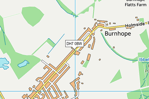 DH7 0BW map - OS VectorMap District (Ordnance Survey) DH7 0BW map - OS VectorMap District (Ordnance Survey)