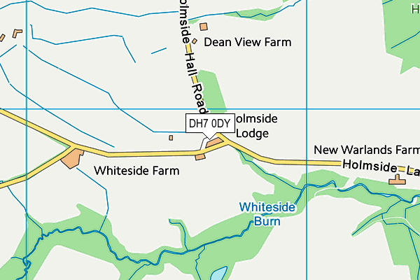 DH7 0DY map - OS VectorMap District (Ordnance Survey) DH7 0DY map - OS VectorMap District (Ordnance Survey)