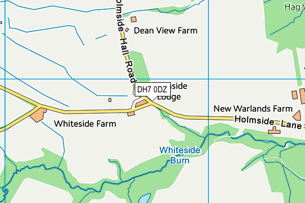 DH7 0DZ map - OS VectorMap District (Ordnance Survey) DH7 0DZ map - OS VectorMap District (Ordnance Survey)