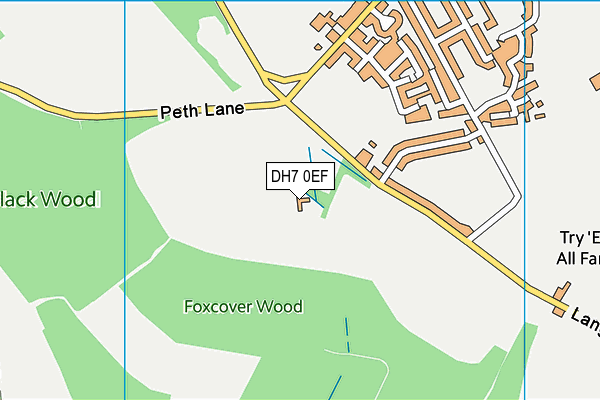 DH7 0EF map - OS VectorMap District (Ordnance Survey) DH7 0EF map - OS VectorMap District (Ordnance Survey)