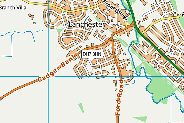 DH7 0HN map - OS VectorMap District (Ordnance Survey) DH7 0HN map - OS VectorMap District (Ordnance Survey)