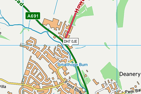 DH7 0JE map - OS VectorMap District (Ordnance Survey) DH7 0JE map - OS VectorMap District (Ordnance Survey)