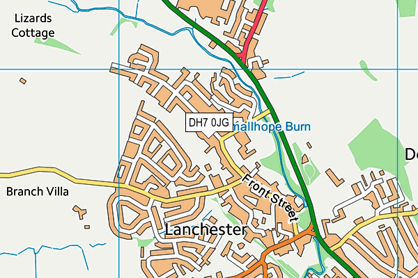 DH7 0JG map - OS VectorMap District (Ordnance Survey) DH7 0JG map - OS VectorMap District (Ordnance Survey)