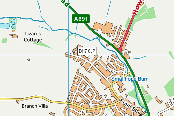 DH7 0JP map - OS VectorMap District (Ordnance Survey) DH7 0JP map - OS VectorMap District (Ordnance Survey)