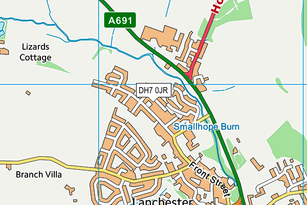 DH7 0JR map - OS VectorMap District (Ordnance Survey) DH7 0JR map - OS VectorMap District (Ordnance Survey)