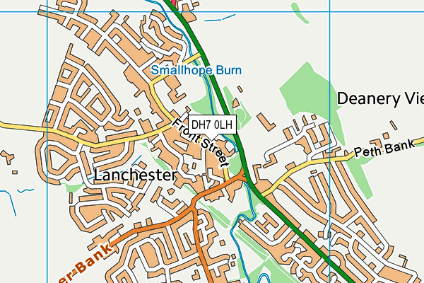 DH7 0LH map - OS VectorMap District (Ordnance Survey) DH7 0LH map - OS VectorMap District (Ordnance Survey)
