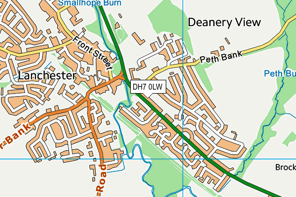DH7 0LW map - OS VectorMap District (Ordnance Survey) DH7 0LW map - OS VectorMap District (Ordnance Survey)