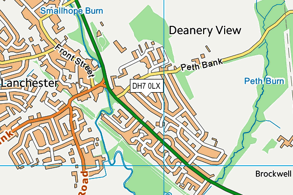 DH7 0LX map - OS VectorMap District (Ordnance Survey) DH7 0LX map - OS VectorMap District (Ordnance Survey)