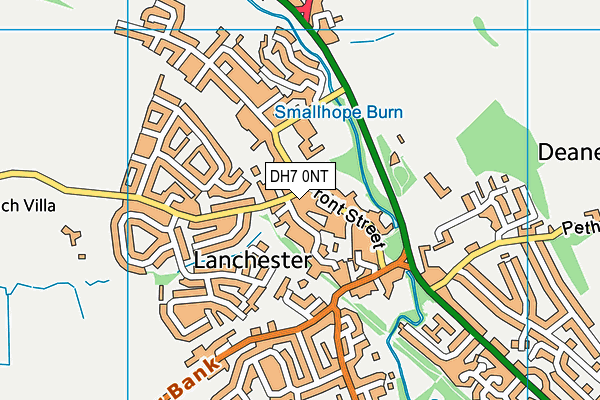 DH7 0NT map - OS VectorMap District (Ordnance Survey)