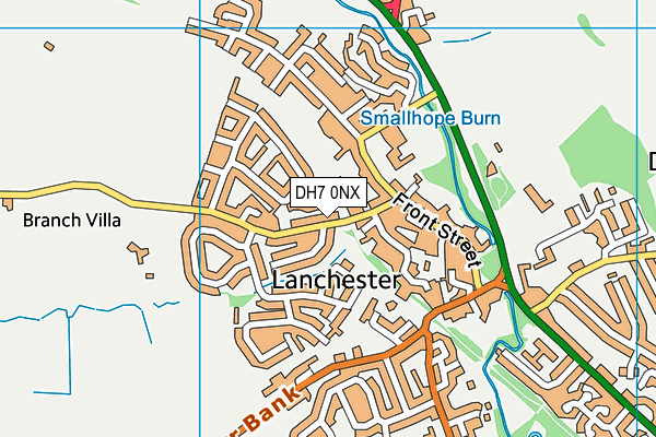 DH7 0NX map - OS VectorMap District (Ordnance Survey) DH7 0NX map - OS VectorMap District (Ordnance Survey)