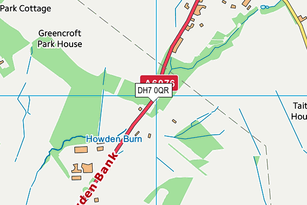 DH7 0QR map - OS VectorMap District (Ordnance Survey) DH7 0QR map - OS VectorMap District (Ordnance Survey)