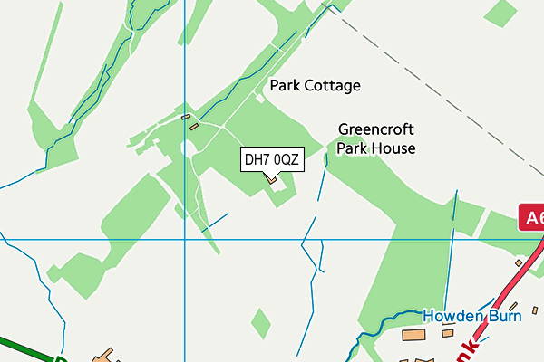 DH7 0QZ map - OS VectorMap District (Ordnance Survey) DH7 0QZ map - OS VectorMap District (Ordnance Survey)