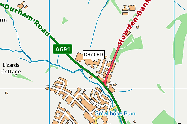 DH7 0RD map - OS VectorMap District (Ordnance Survey) DH7 0RD map - OS VectorMap District (Ordnance Survey)